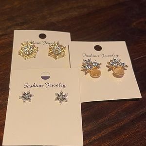 Lot of 3- Fashion Earrings, add a little sparkle to your outfit